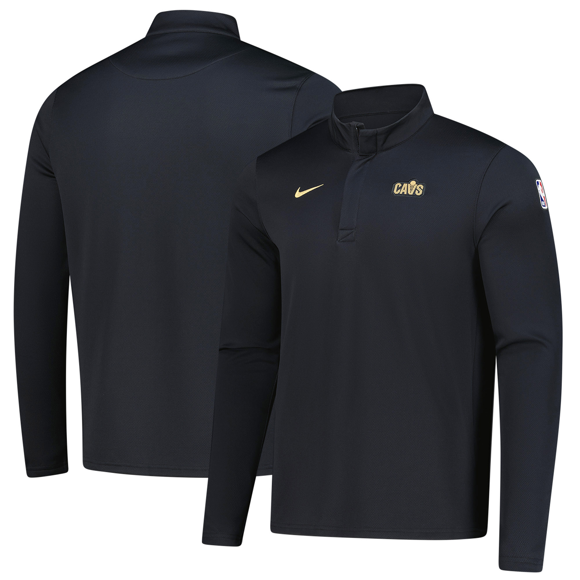 Men's Nike Black Cleveland Cavaliers Authentic Coaches Quarter-Zip Dri-FIT Top