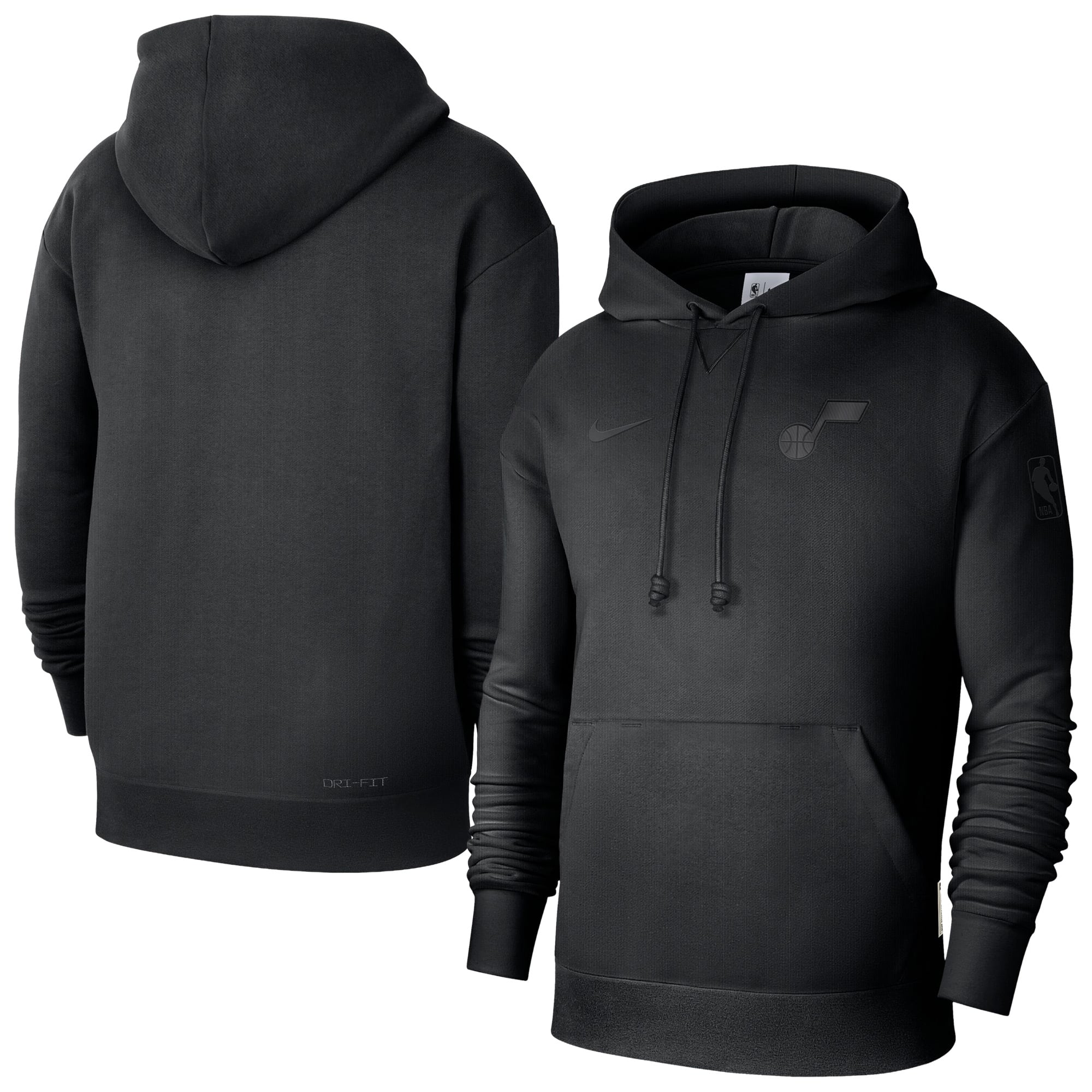 Men's Nike  Black Utah Jazz Authentic Travel Standard Issue Dri-Fit Hoodie