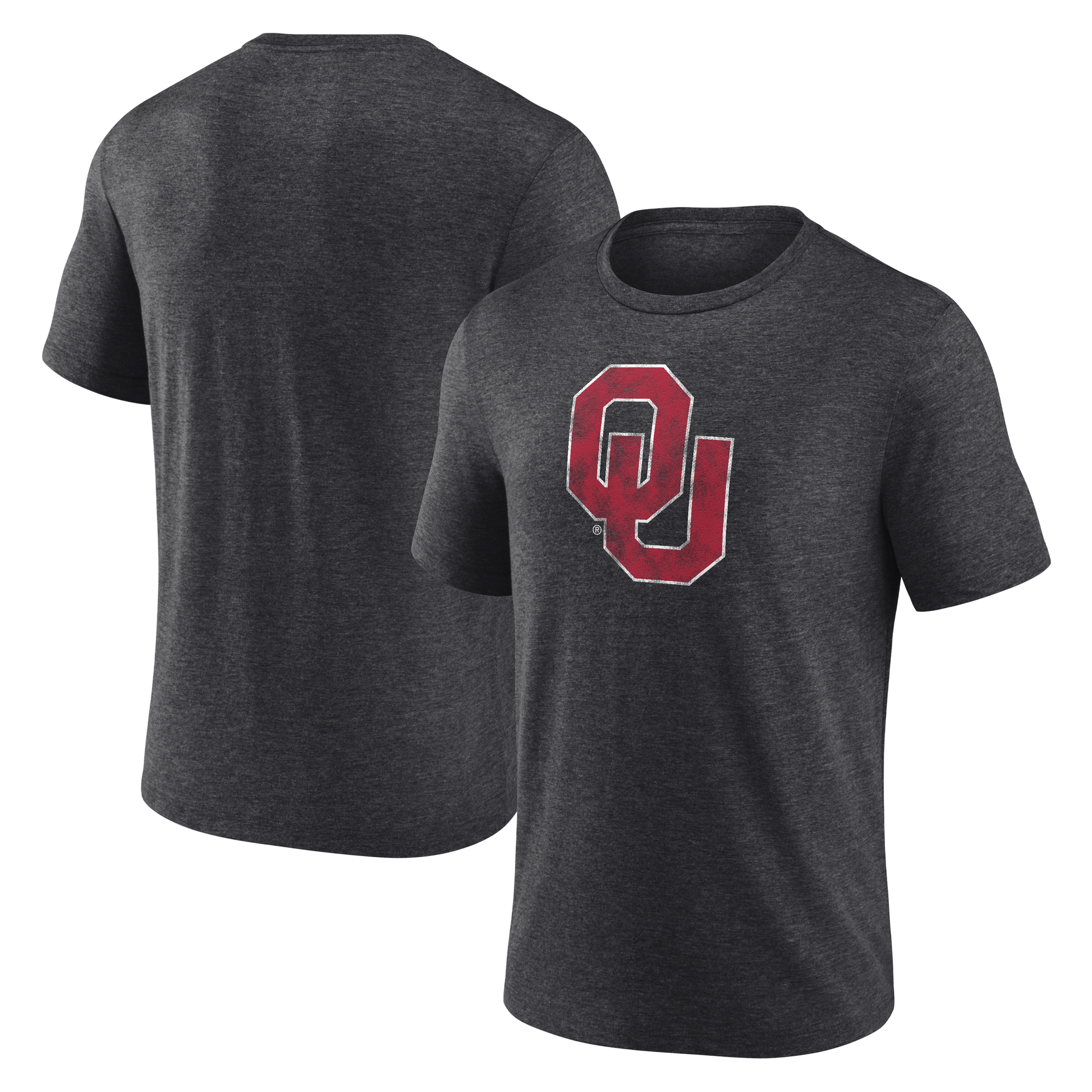 Men’s Charcoal Oklahoma Sooners Classic Primary Tri-Blend T-Shirt Men’s Charcoal Oklahoma Sooners Classic Primary Tri-Blend T-Shirt