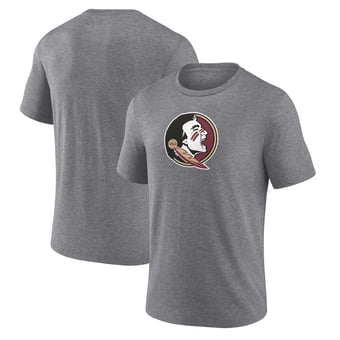 Men's Heather Gray Florida State Seminoles Classic Primary Tri-Blend T-Shirt