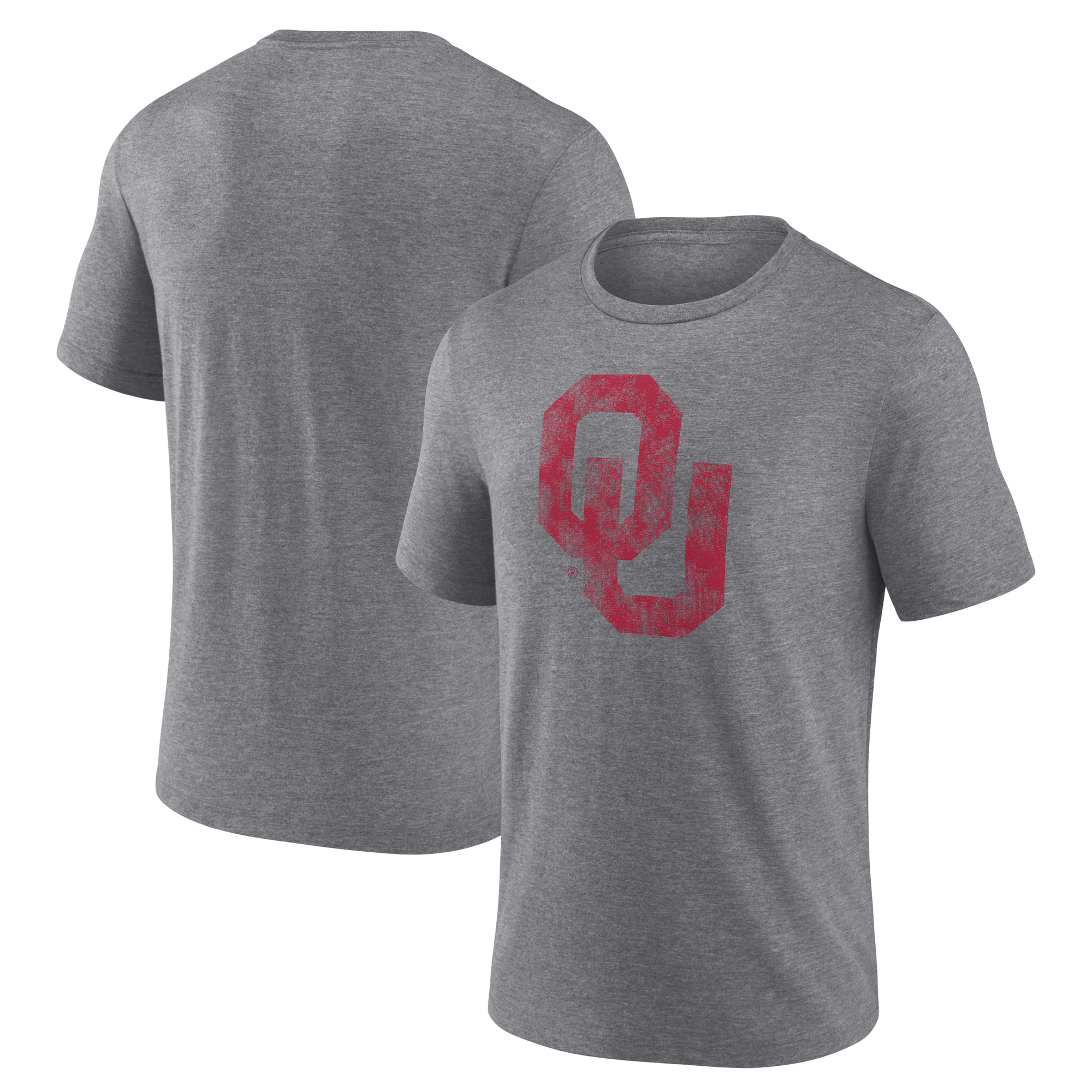 Men’s Heather Gray Oklahoma Sooners Classic Primary Tri-Blend T-Shirt Men’s Heather Gray Oklahoma Sooners Classic Primary Tri-Blend T-Shirt