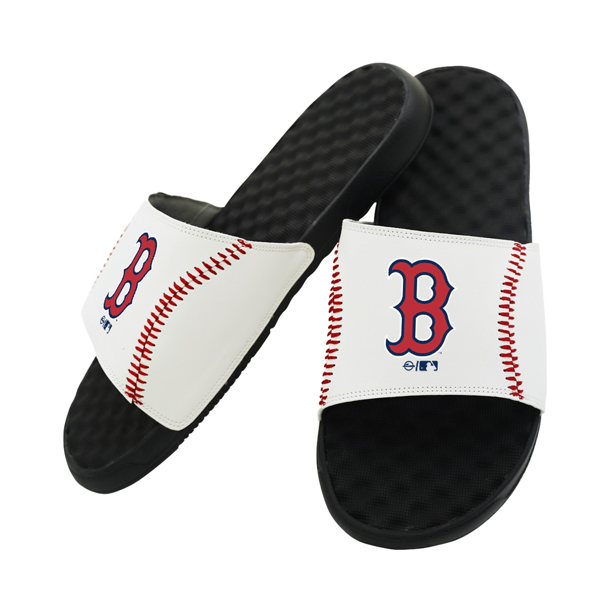 Unisex ISlide Boston Red Sox Baseball Stitch Slide Sandals Unisex ISlide Boston Red Sox Baseball Stitch Slide Sandals