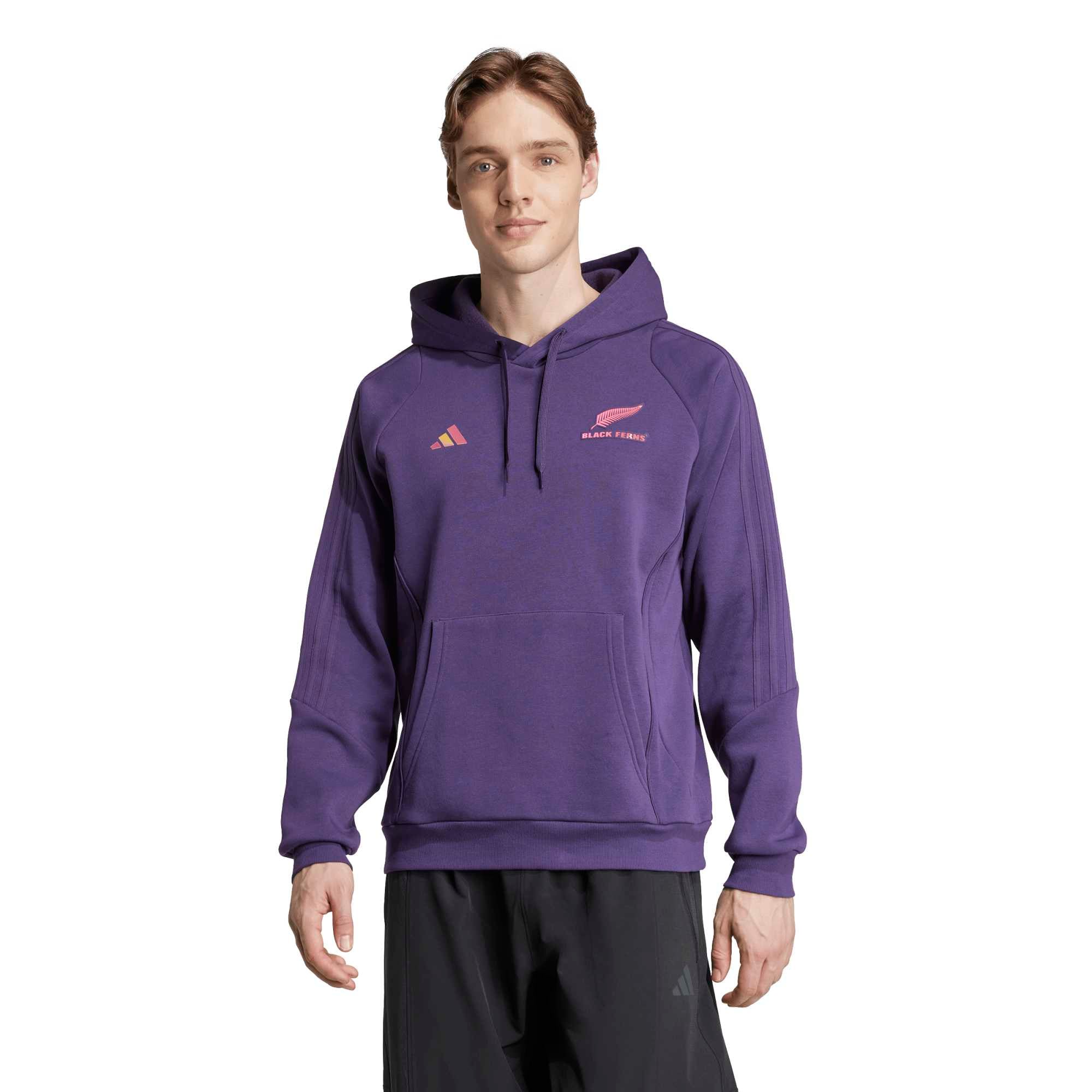 Felpa con cappuccio Black Ferns adidas Overhead - Viola