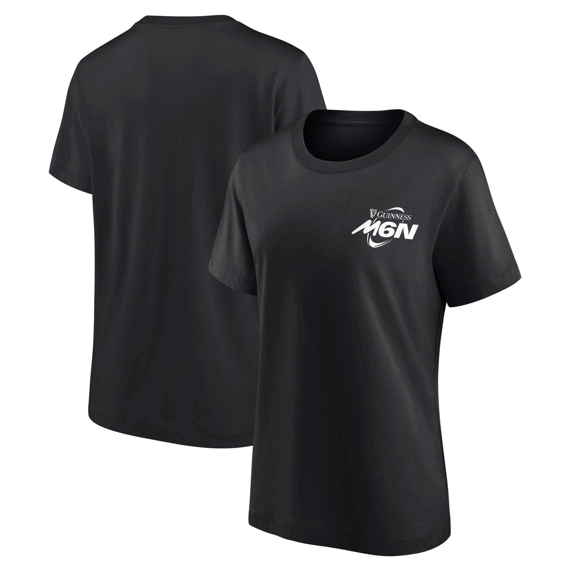 Guinness Six Nations Left Chest Logo Graphic T-Shirt - Nero - Donna