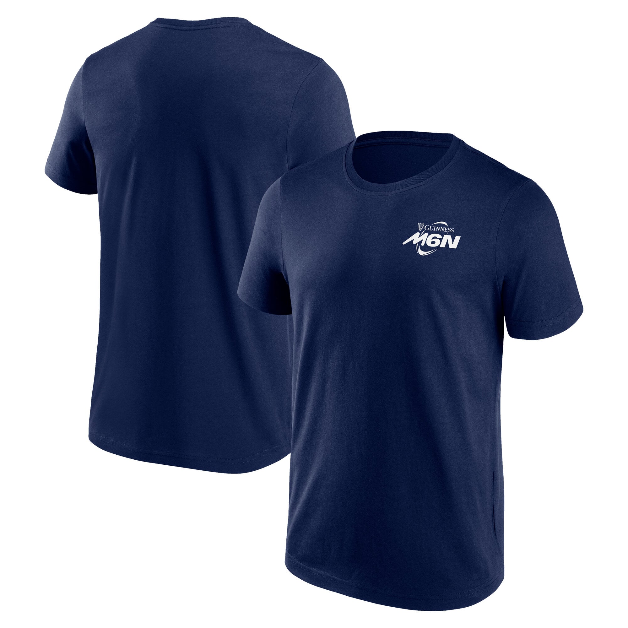 Guinness Six Nations Left Chest Mono Logo Graphic T-Shirt - Blu