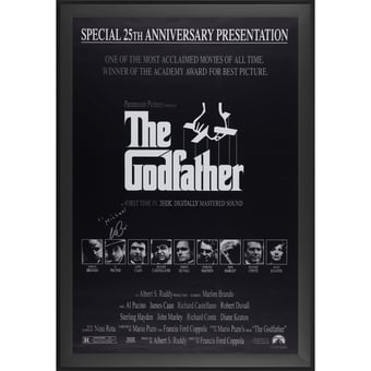 Al Pacino The Godfather Autographed Framed 27" x 40" Movie Poster with "Michael" Inscription