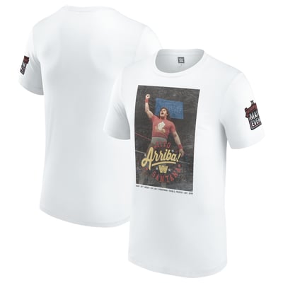 Men's White Tito Santana Saturday Night's Main Event Long Island Tito T-Shirt