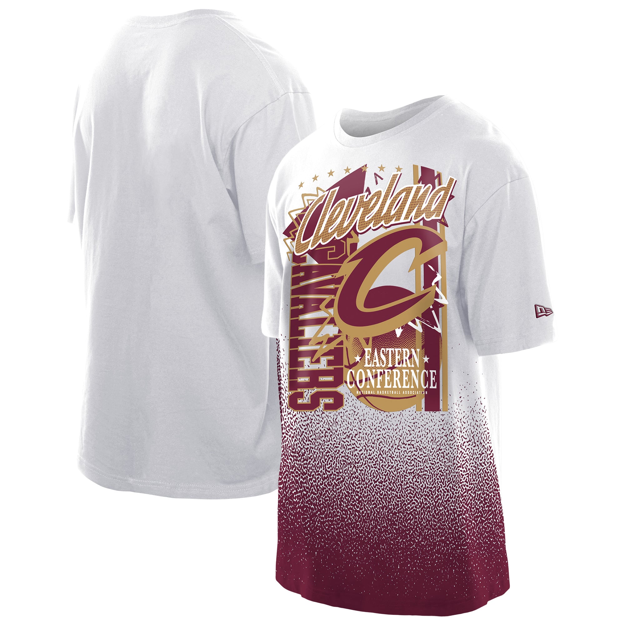 New Era Men's White Cleveland Cavaliers Injection Sport Classics T-Shirt - White