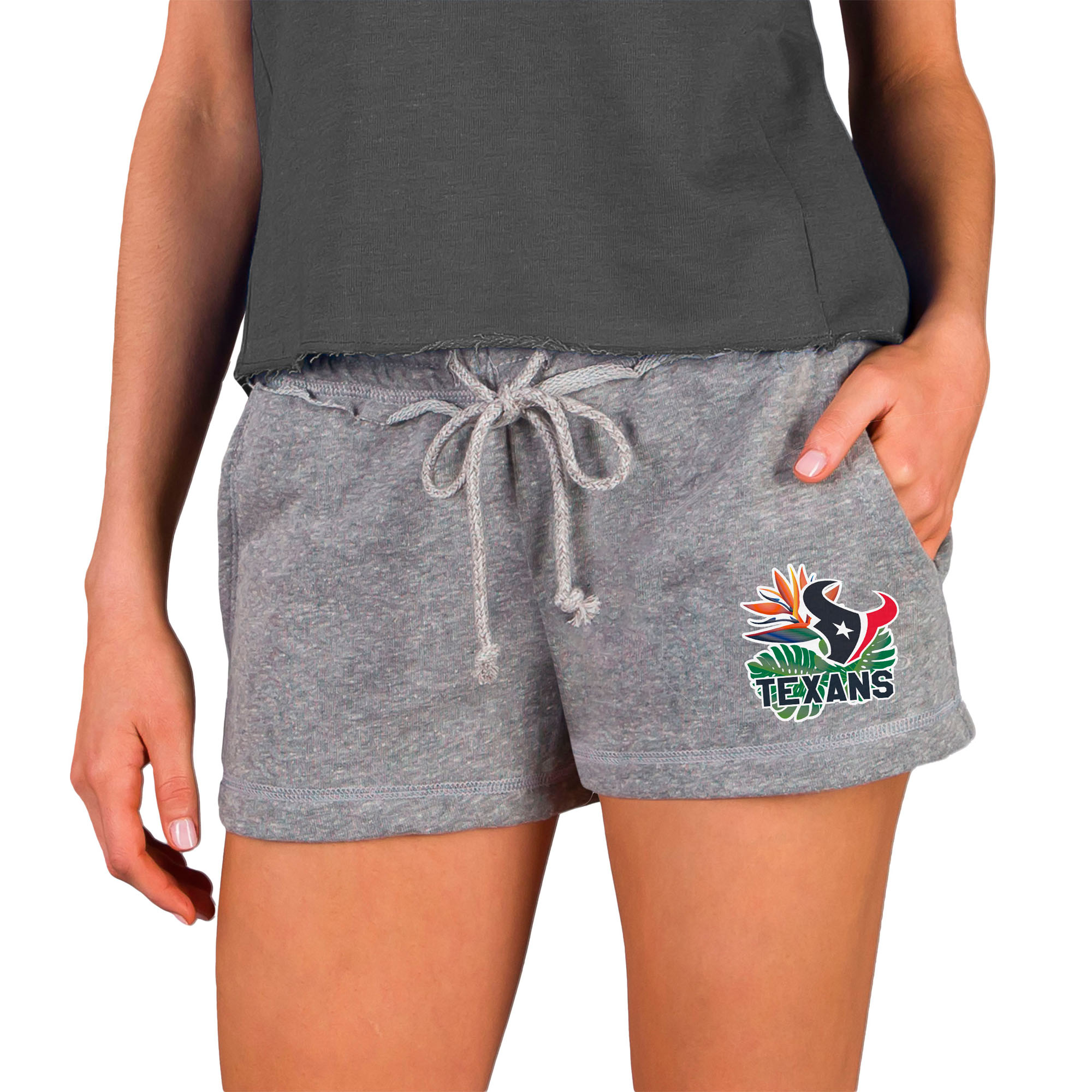 Women's Concepts Sport Gray Houston Texans Mainstream Terry Shorts