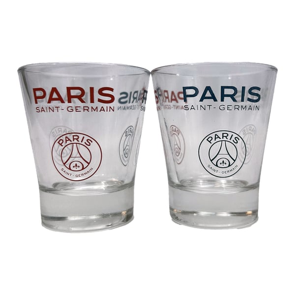 Verre à liqueur Paris Saint-Germain - Volume : 136 ml - Lot de 2