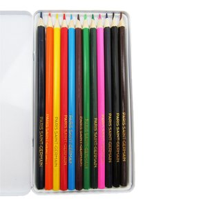 Boîte à crayons en métal Paris Saint-Germain avec 12 crayons en bois, vue 5