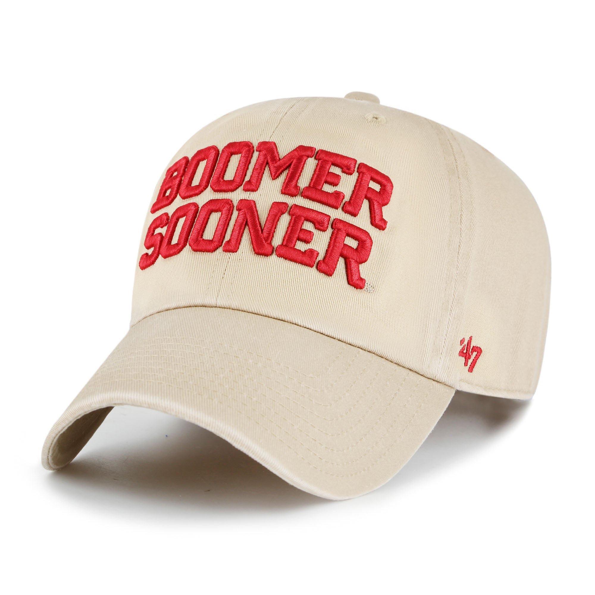 Unisex '47  Oklahoma Sooners Tan Clean Up Adjustable Hat