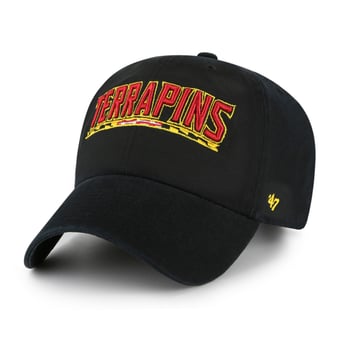 Unisex '47  Maryland Terrapins Black Clean Up Adjustable Hat