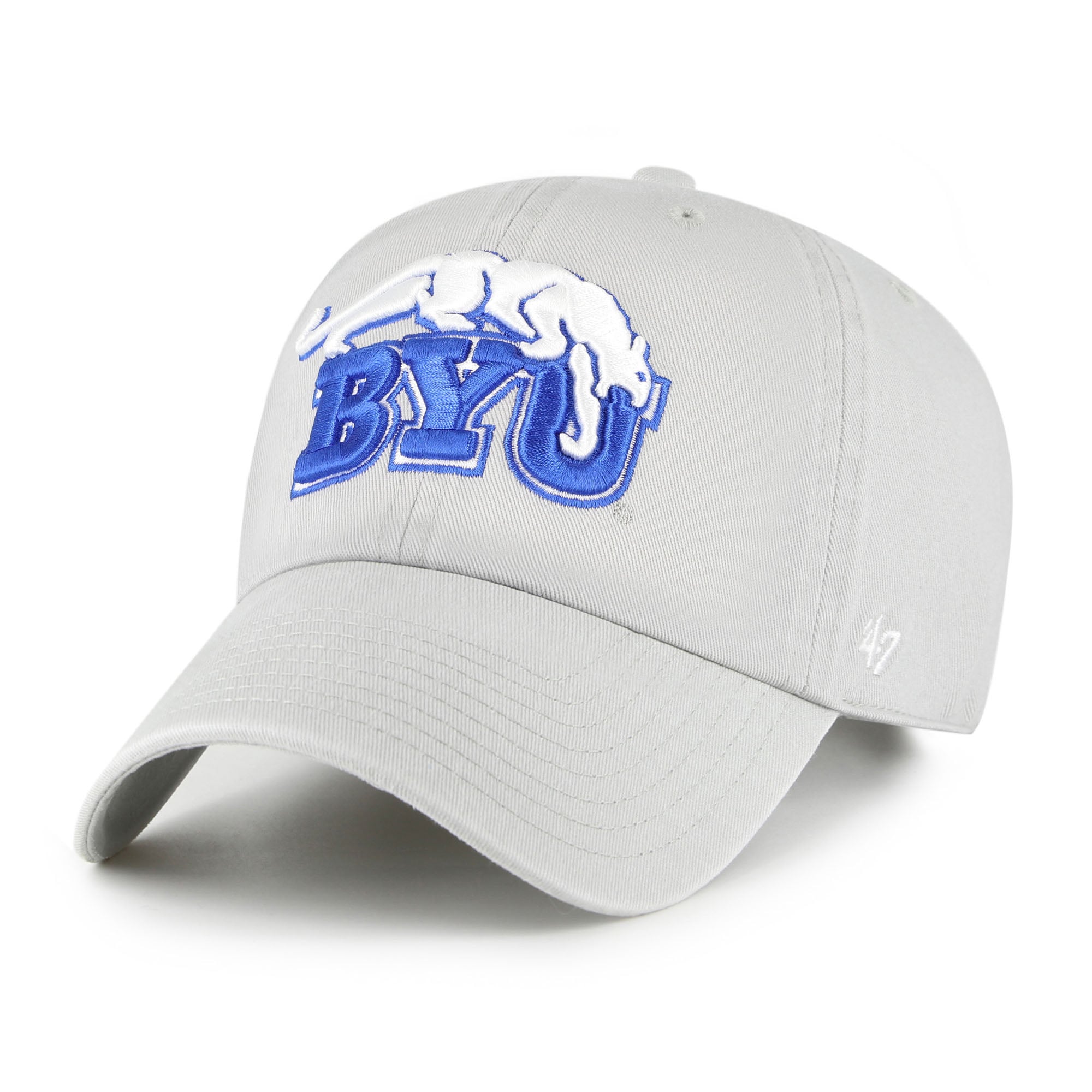 Unisex '47  BYU Cougars Gray Vault Clean Up Adjustable Hat