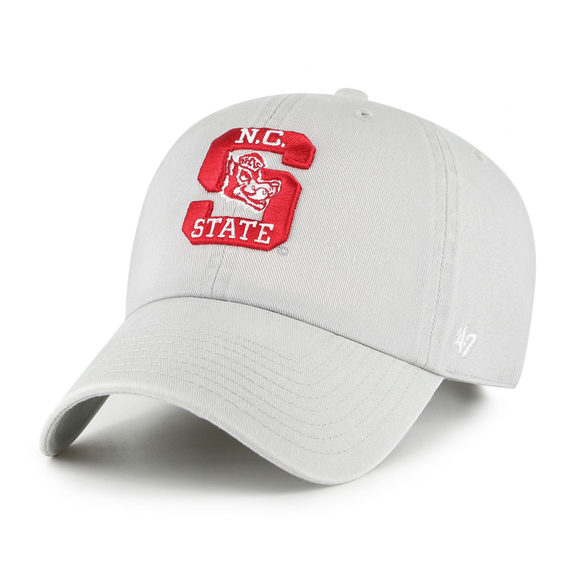 Unisex '47  NC State Wolfpack Gray Vault Clean Up Adjustable Hat