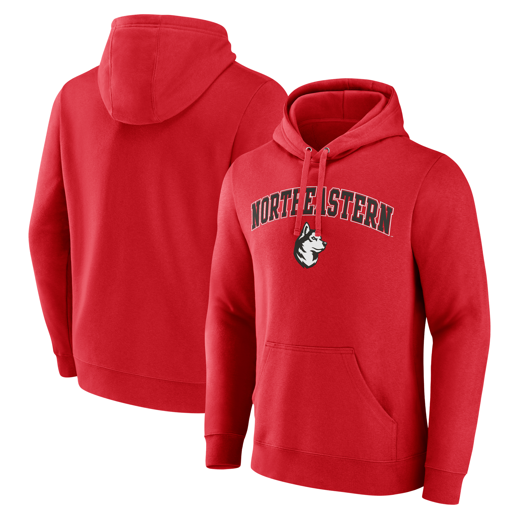 Men’s Red Northeastern Huskies Campus Pullover Hoodie Men’s Red Northeastern Huskies Campus Pullover Hoodie