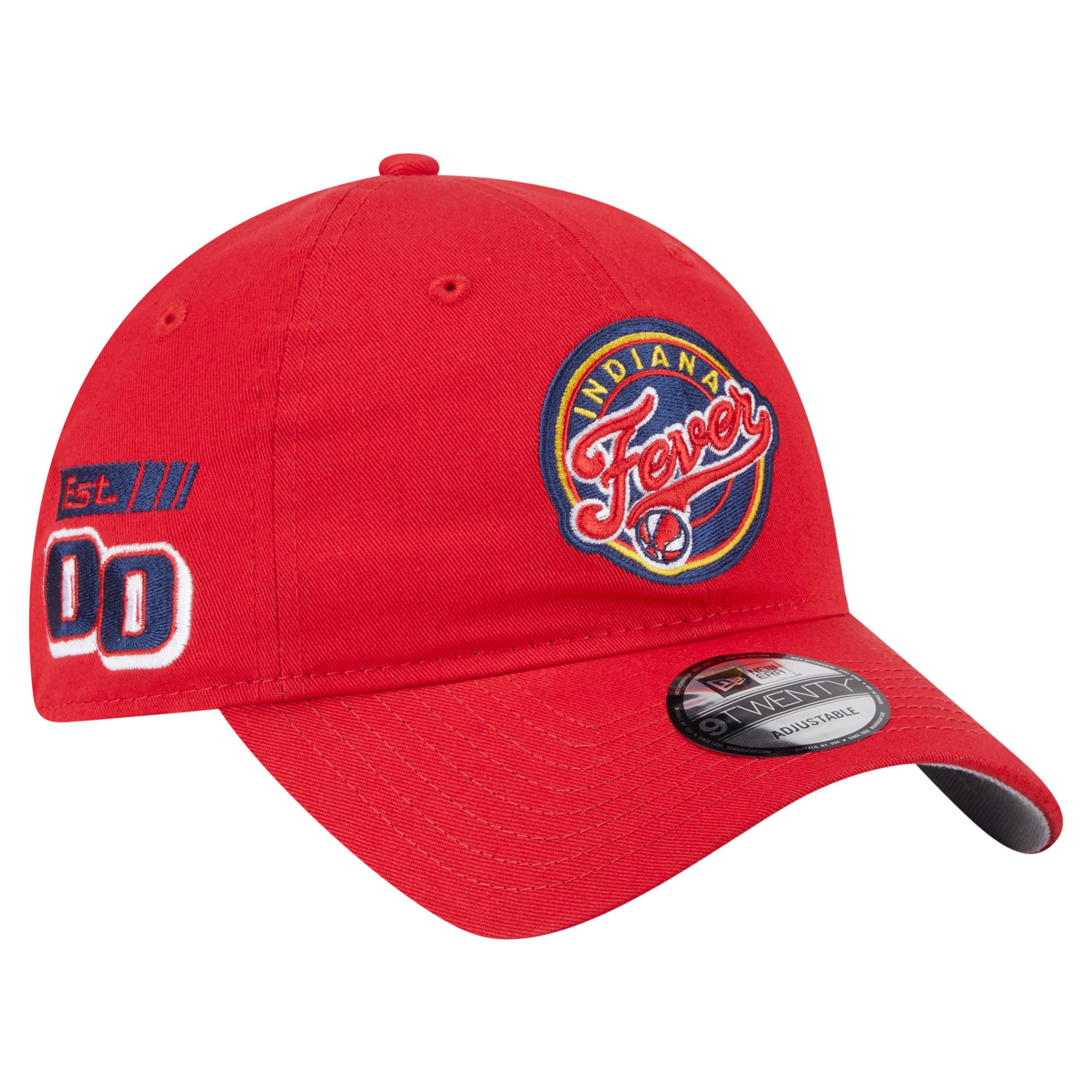 Unisex New Era  Red Indiana Fever 9TWENTY Established Date Side Patch Hat
