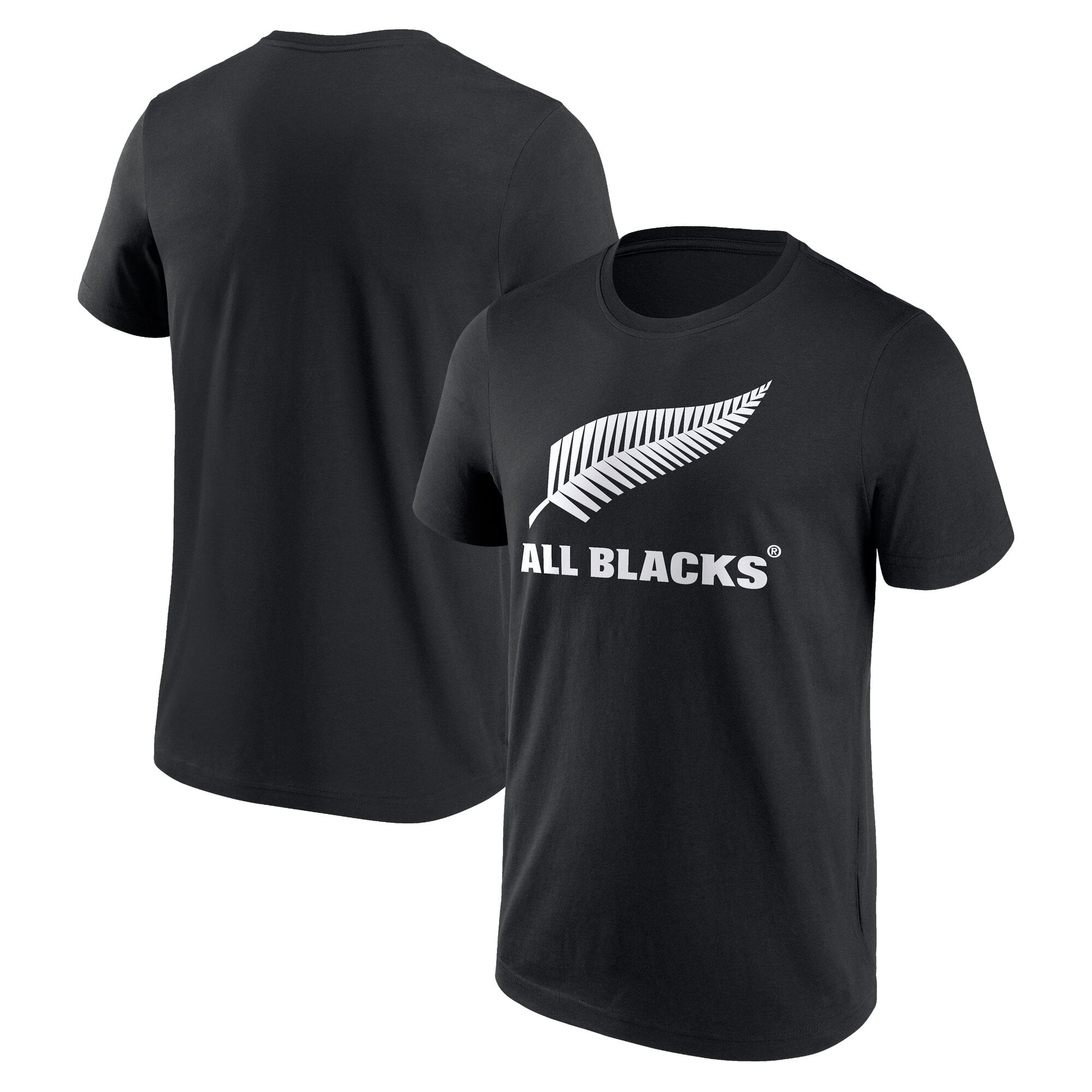 T-shirt con logo degli All Blacks - Nera