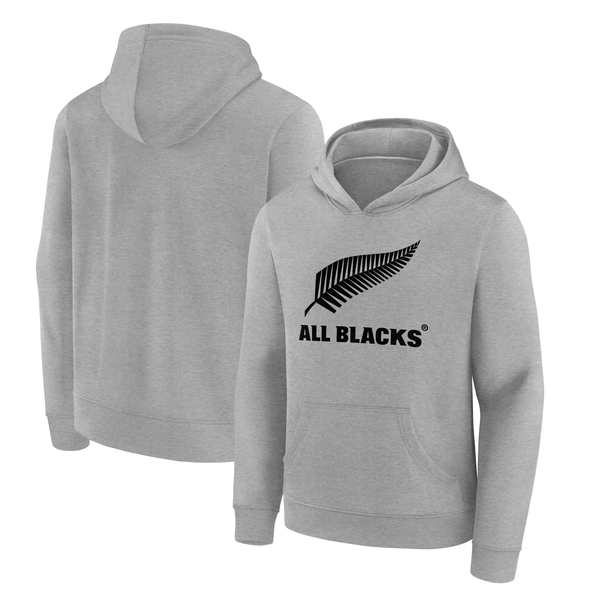 Felpa con cappuccio e grafica Primary Logo All Blacks - Grigio - Junior