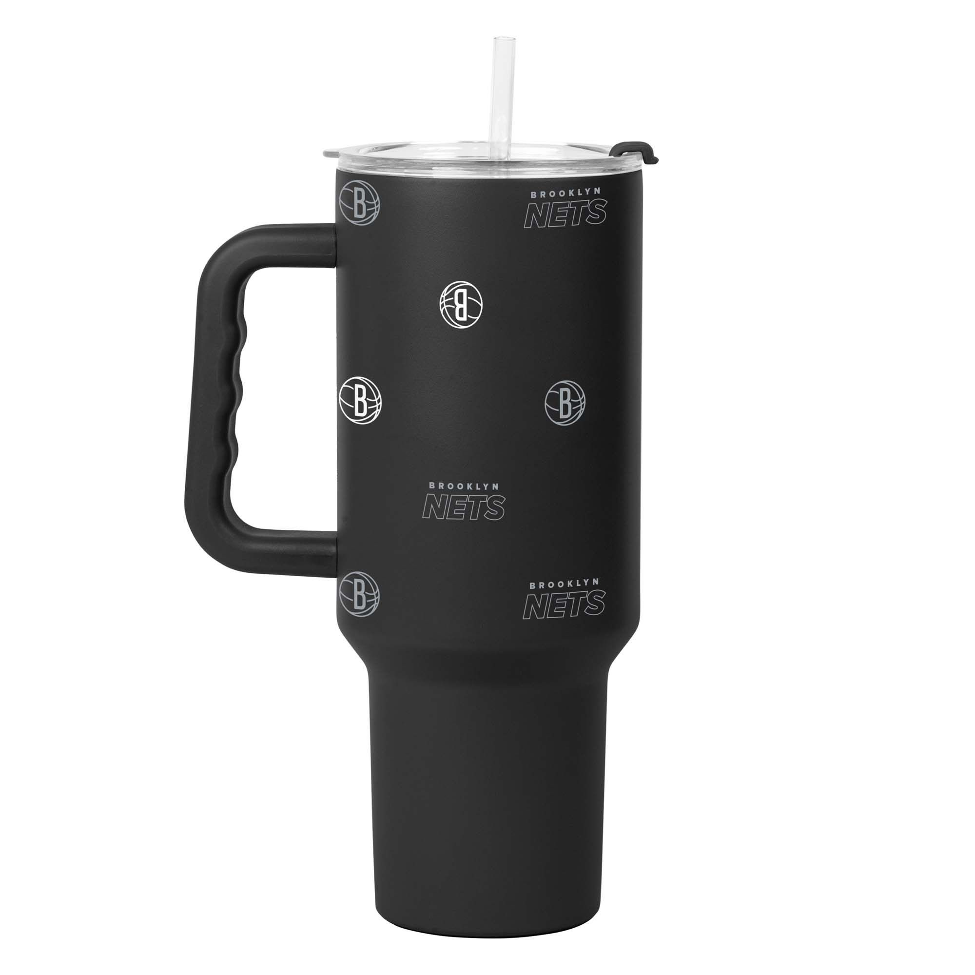 Brooklyn Nets 40oz. Step and Repeat Powder Coat Tumbler Brooklyn Nets 40oz. Step and Repeat Powder Coat Tumbler