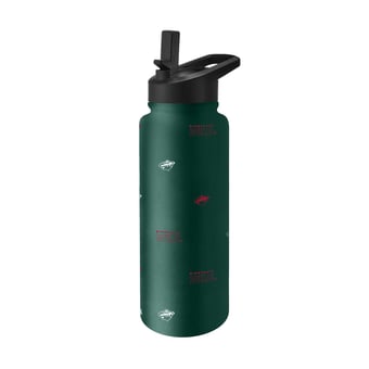 Logo Brands Minnesota Wild 34oz. Steep and Repeat Quencher Bottle