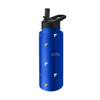 Logo Brands St. Louis Blues 34oz. Steep and Repeat Quencher Bottle