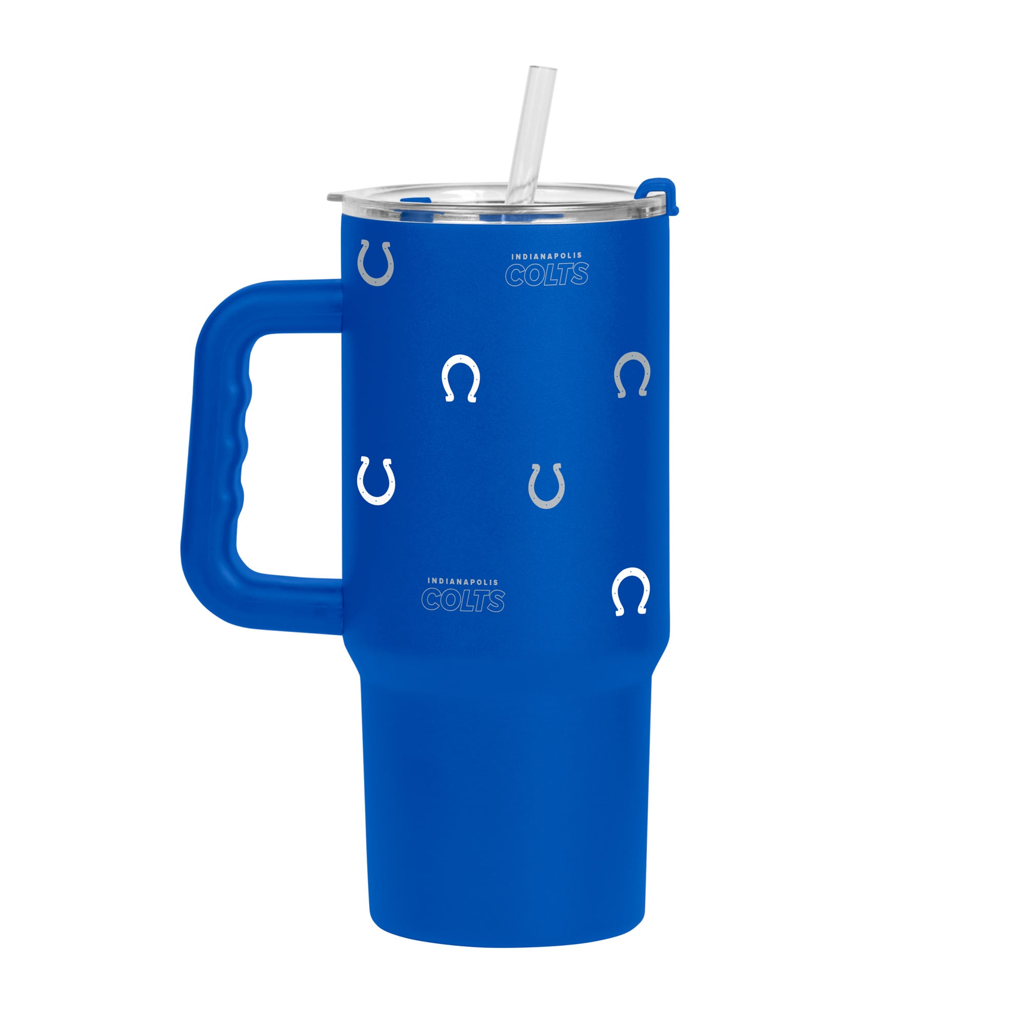 Indianapolis Colts 24oz. Step and Repeat Powder Coat Tumbler Indianapolis Colts 24oz. Step and Repeat Powder Coat Tumbler