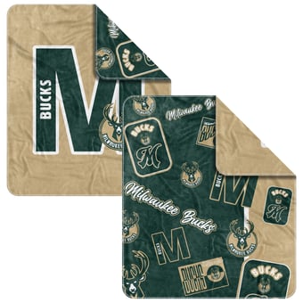 "Milwaukee Bucks 50"" x 60"" Dream Weave Throw Blanket"