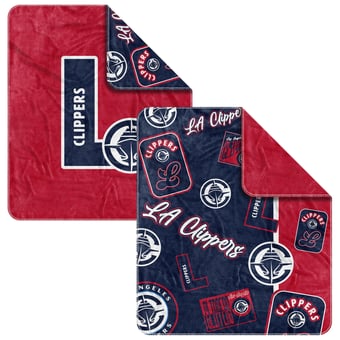 LA Clippers 50" x 60" Dream Weave Throw Blanket