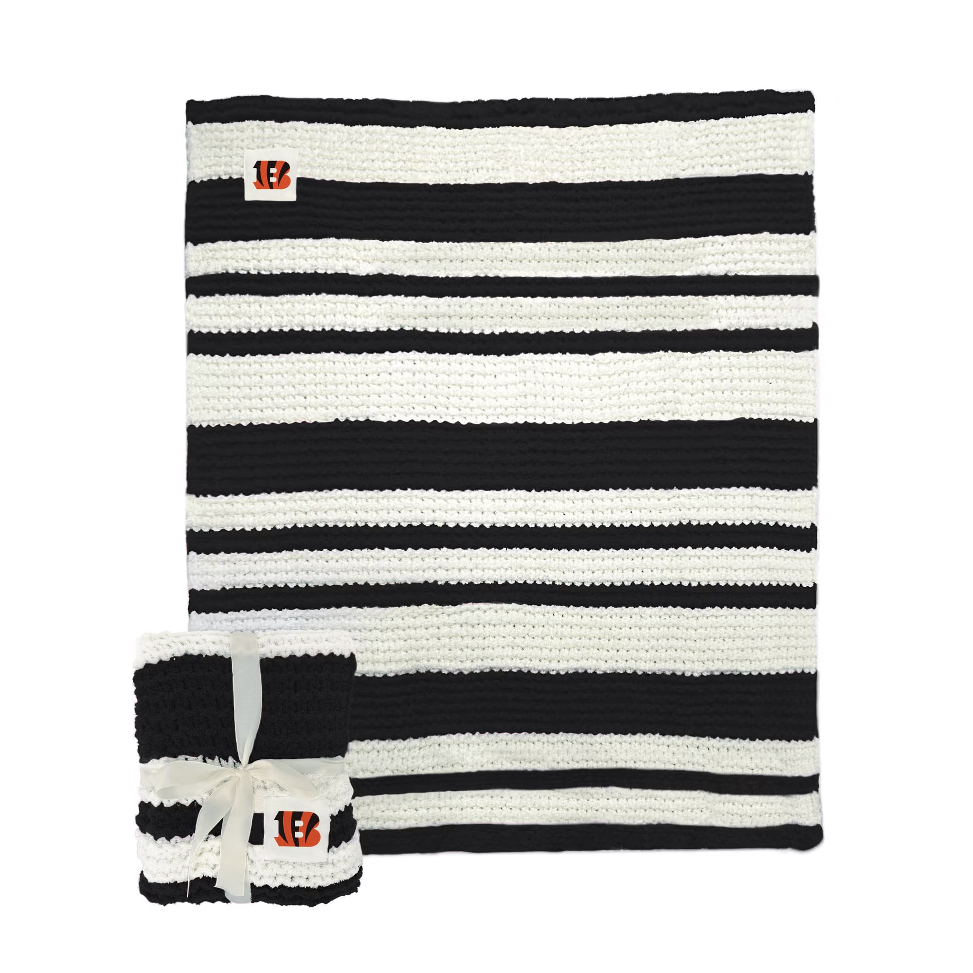 Cincinnati Bengals 50" x 60" Cable-Knit Throw Blanket