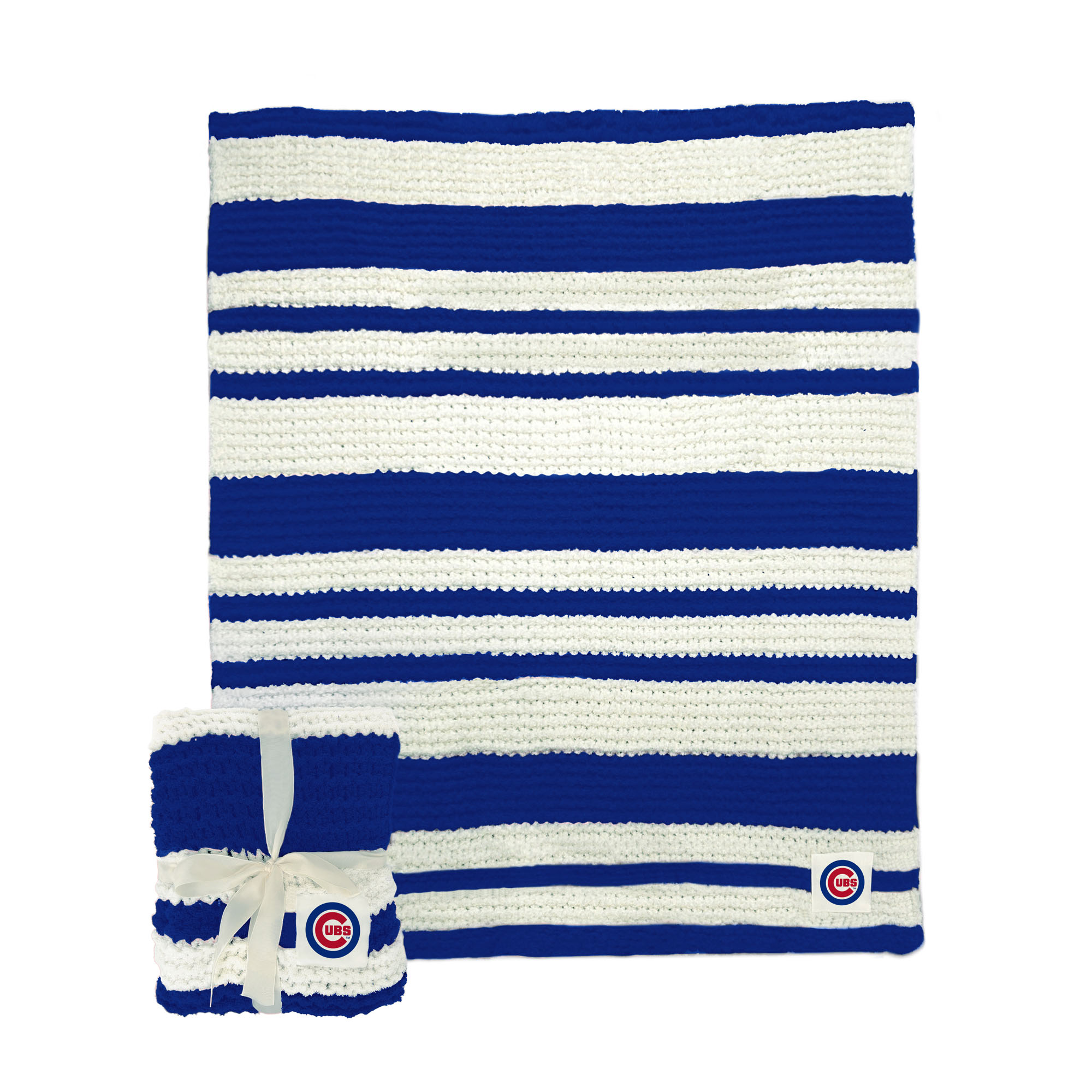 Chicago Cubs 50" x 60" Cable-Knit Throw Blanket