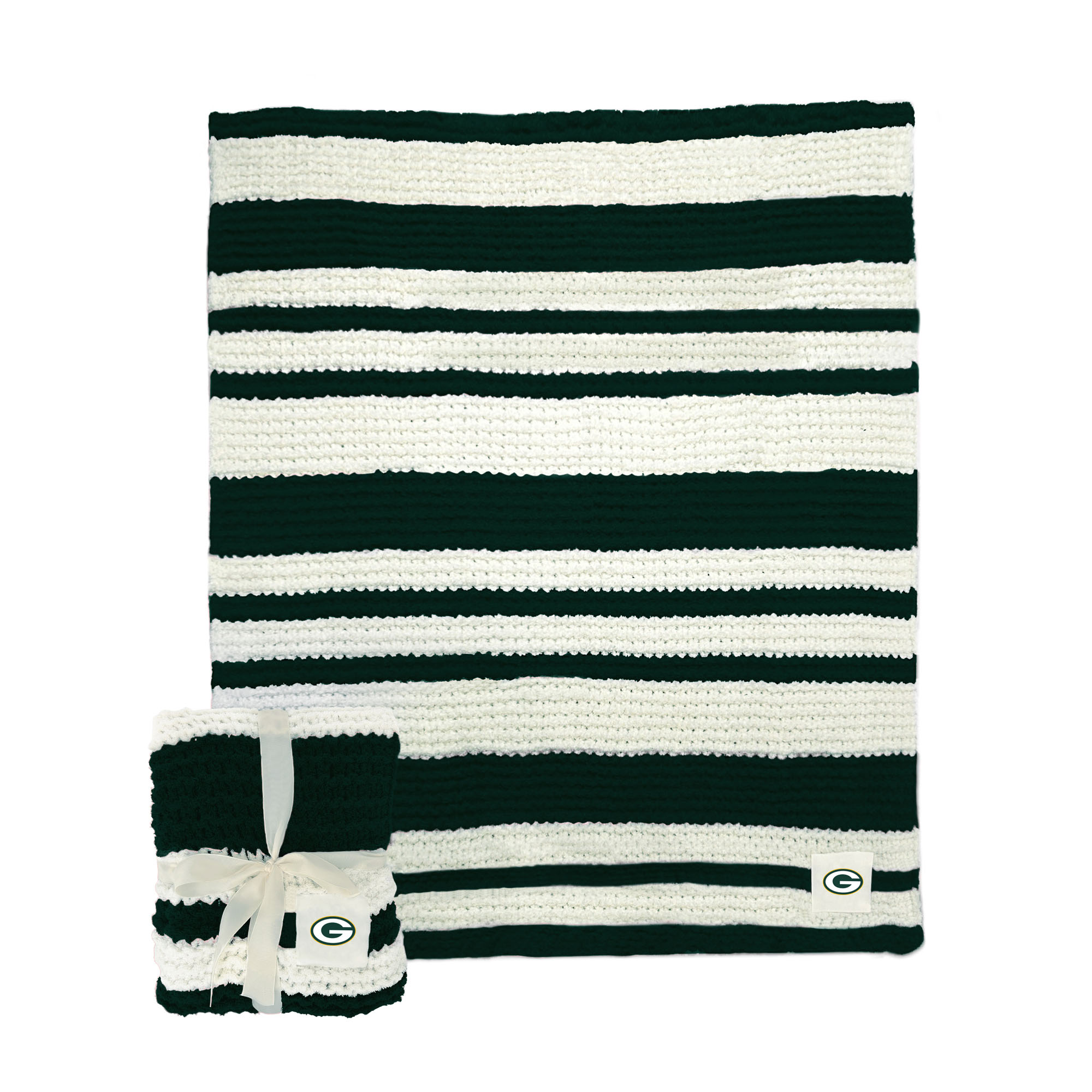 Green Bay Packers 50" x 60" Cable-Knit Throw Blanket