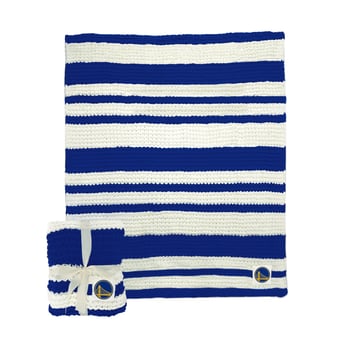 "Golden State Warriors 50"" x 60"" Cable-Knit Throw Blanket"