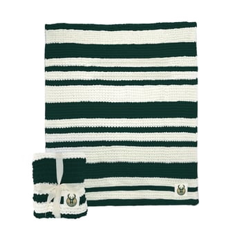 "Milwaukee Bucks 50"" x 60"" Cable-Knit Throw Blanket"