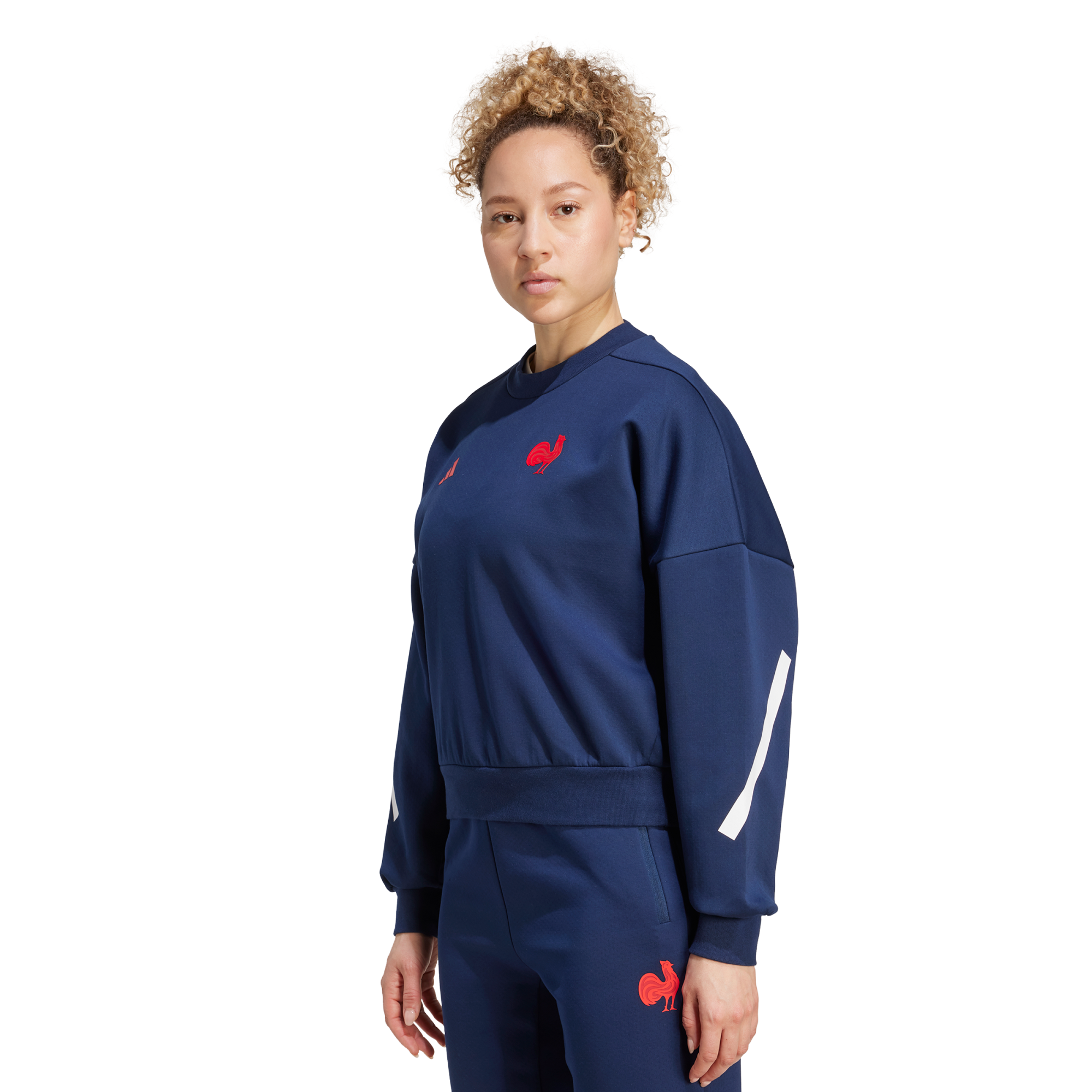 Felpa da viaggio France Rugby - Blu navy - Donna
