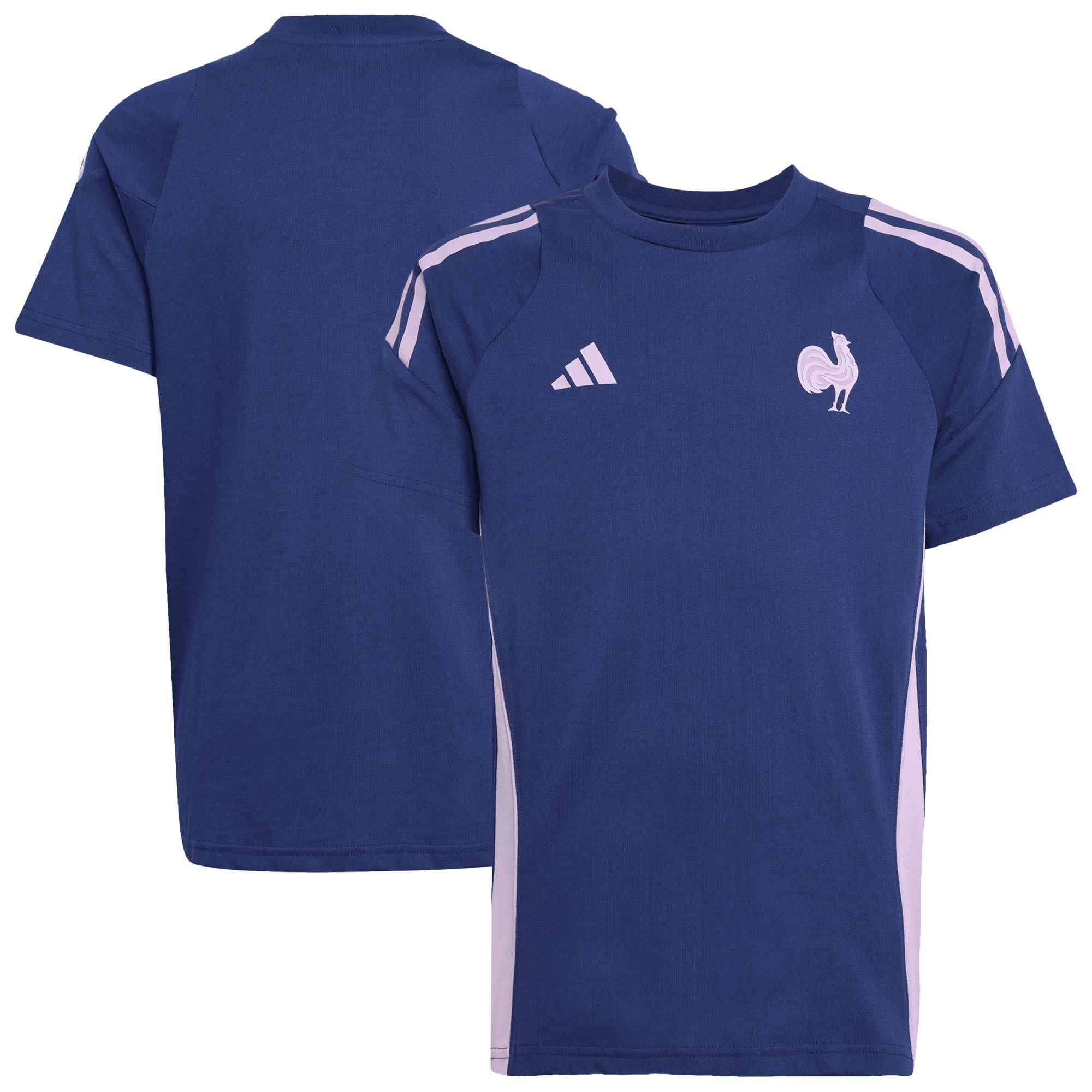 T-shirt in cotone France Rugby - Blu navy - Junior