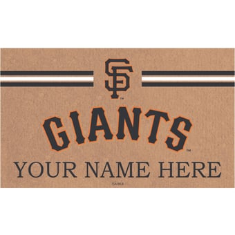San Francisco Giants 28" x 16" Personalized Team Logo Outdoor Coir Mat