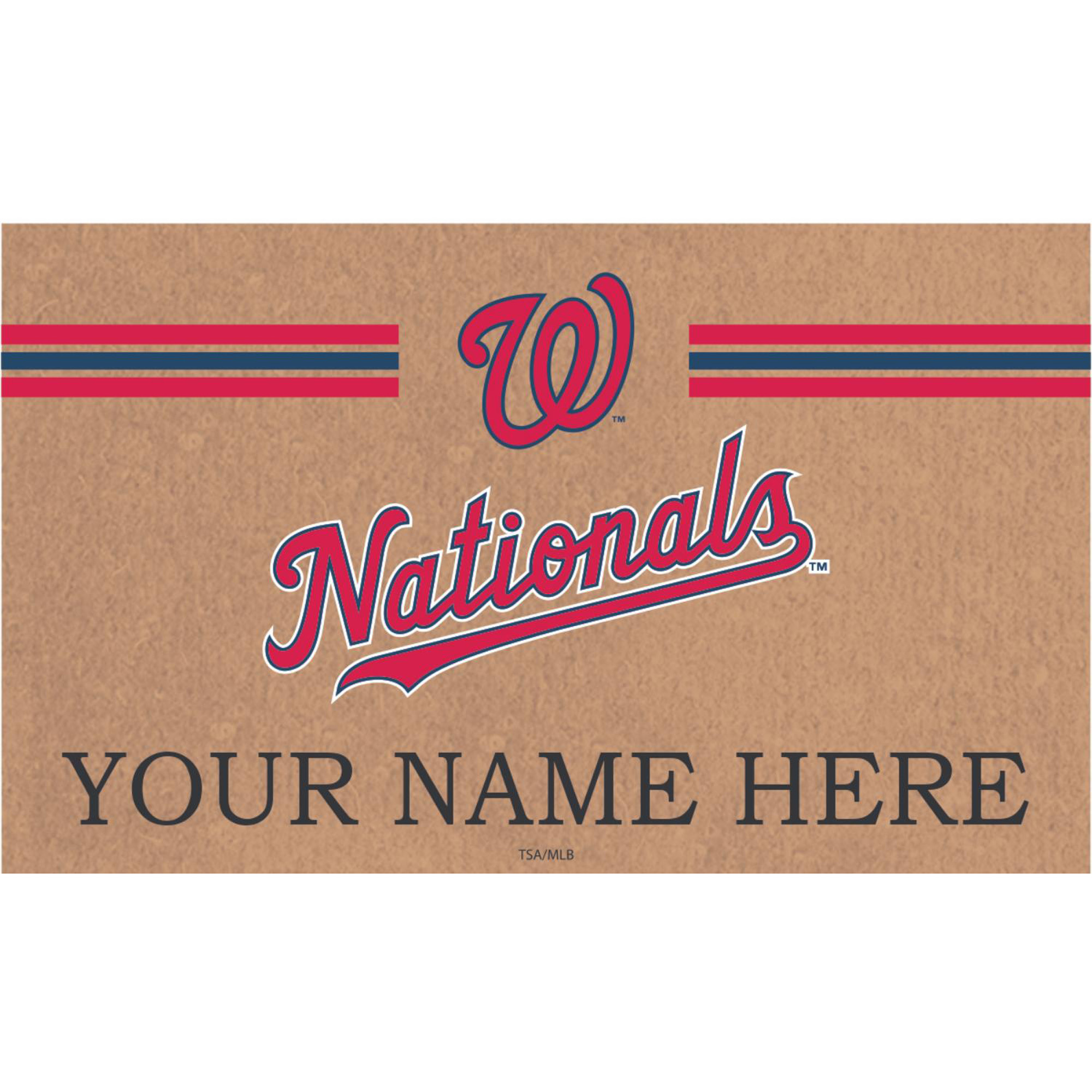 Washington Nationals 28″ x 16″ Personalized Team Logo Outdoor Coir Mat Washington Nationals 28″ x 16″ Personalized Team Logo Outdoor Coir Mat