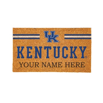 Kentucky Wildcats 28" x 16" Personalized Team Logo Outdoor Coir Mat