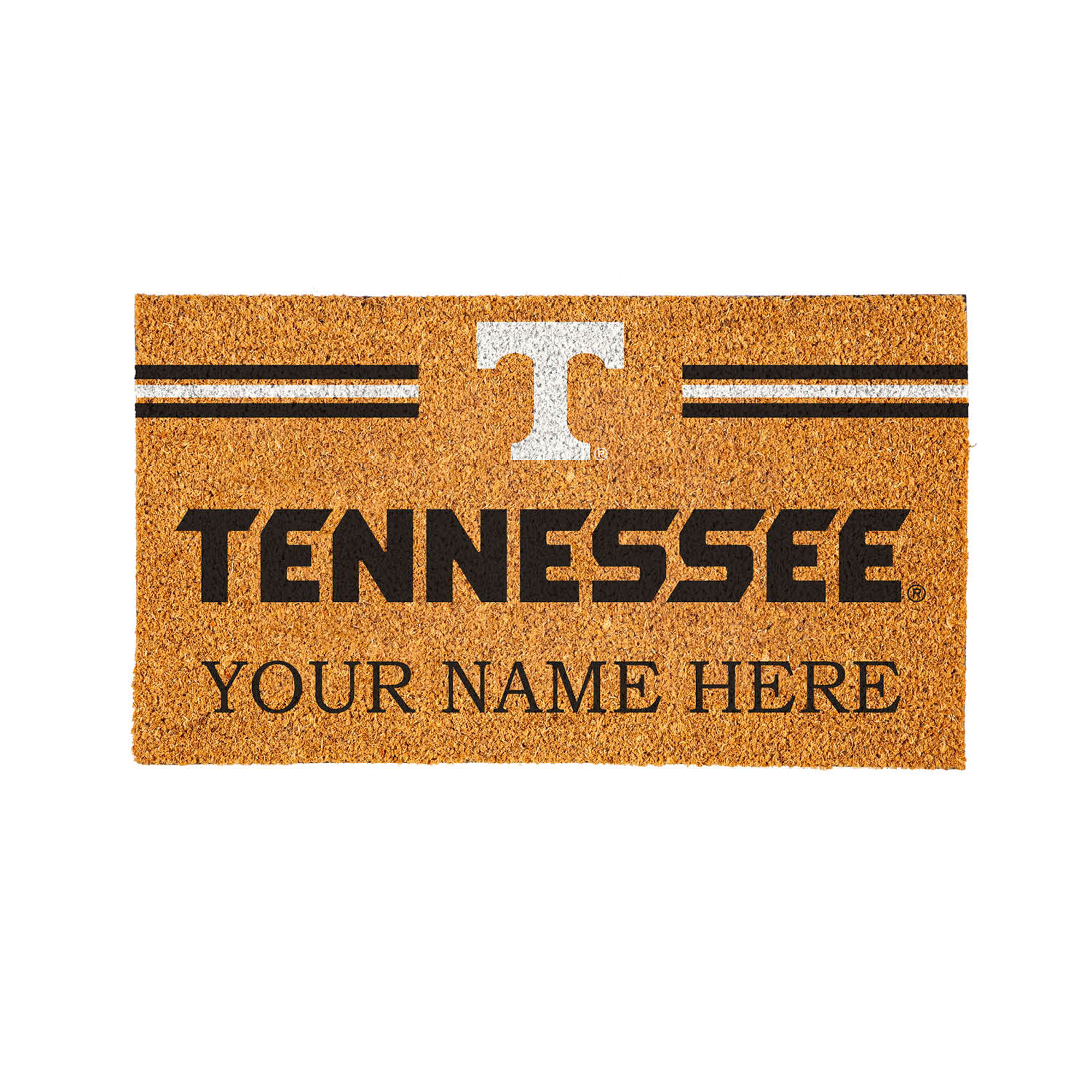 Tennessee Volunteers 28" x 16" Personalized Team Logo Outdoor Coir Mat