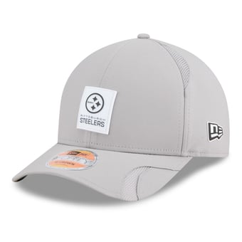 Men's New Era Gray Pittsburgh Steelers 2025 Sideline  M-Crown 9FORTY Adjustable Hat