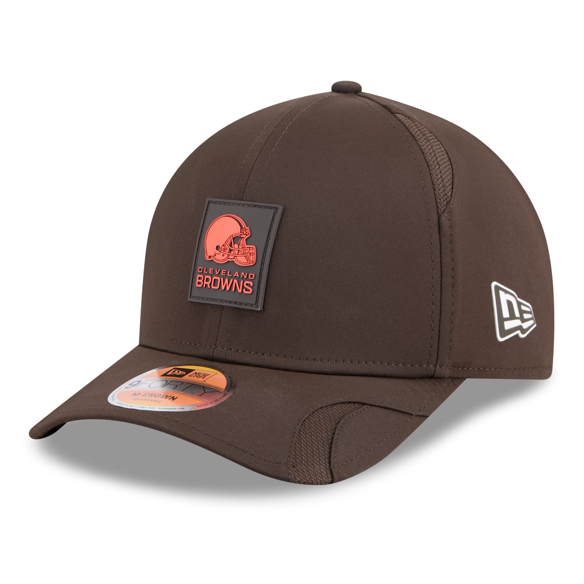 Youth New Era Brown Cleveland Browns 2025 Sideline 9FORTY Adjustable Hat