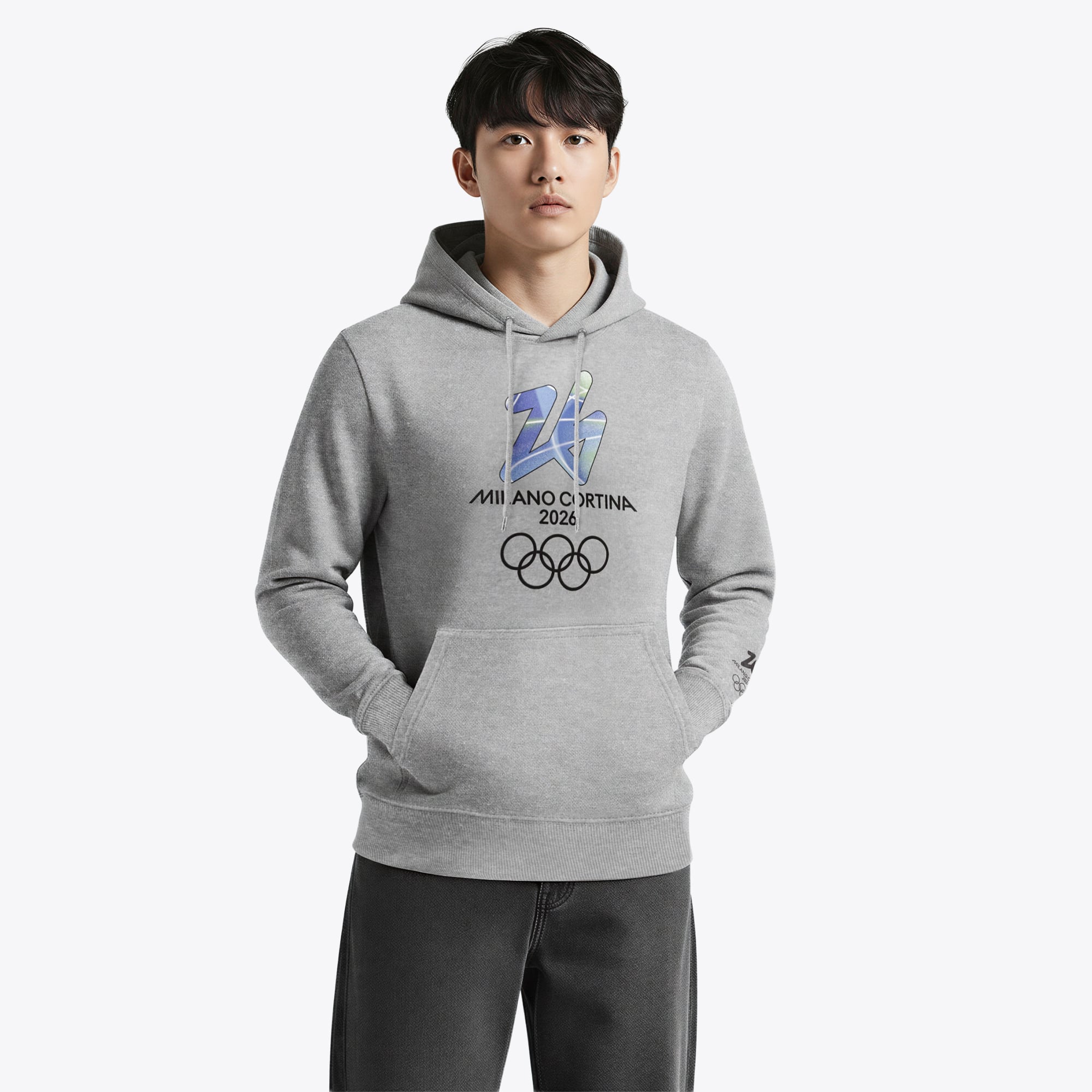 Sudadera con capucha Marvel Juegos Olímpicos 2026 de Milán - Gris