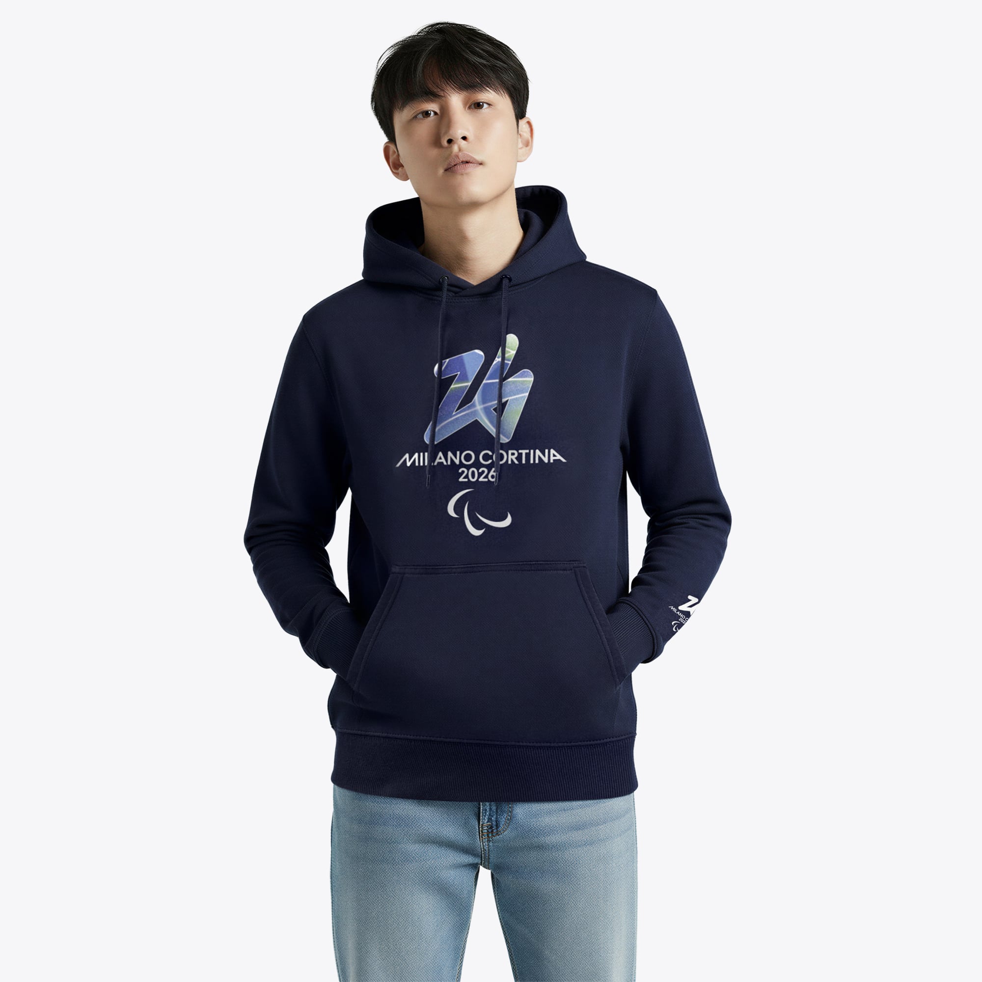 Felpa Milano Cortina 2026 Paralympics Marvel - Blu navy