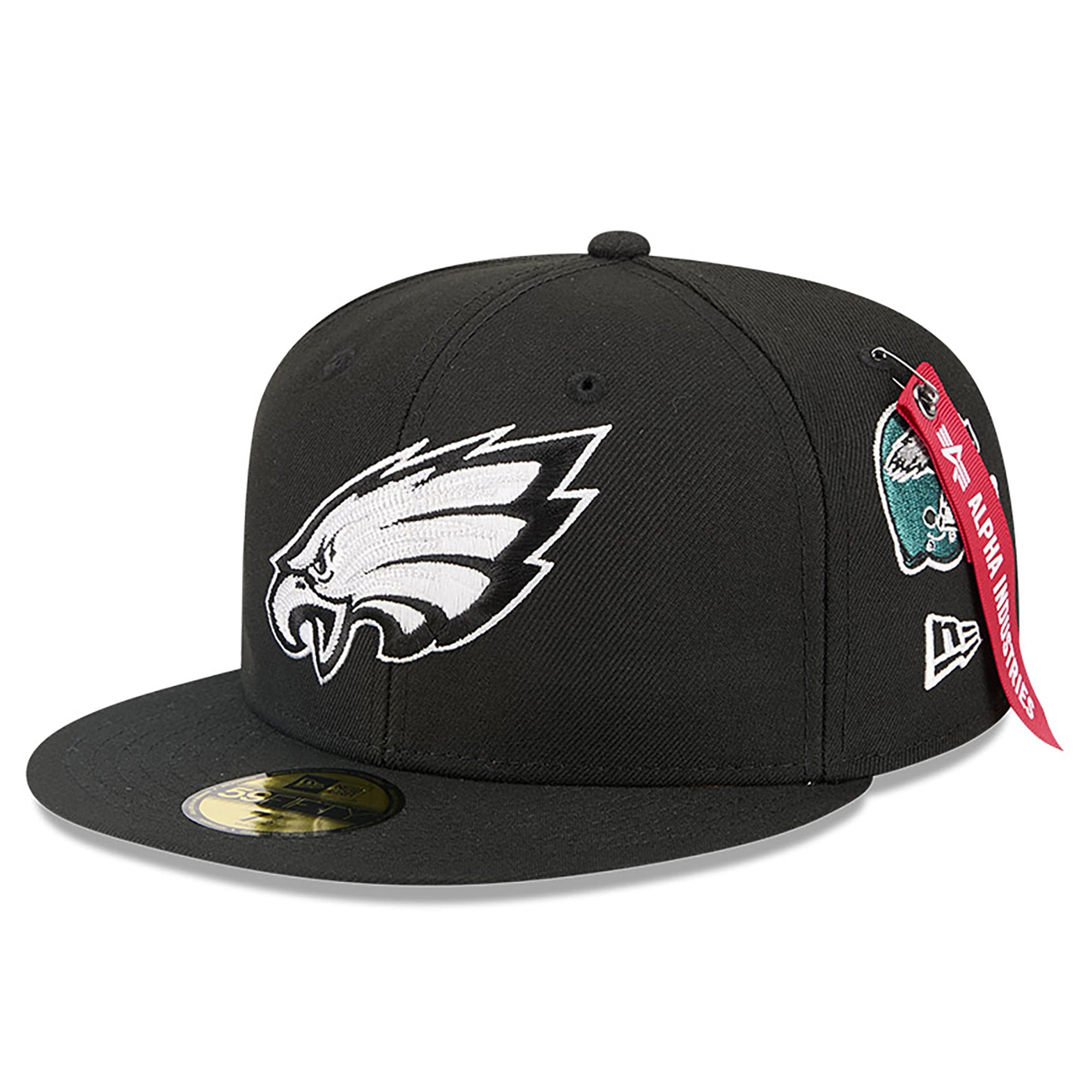 Men's New Era x Alpha Industries  Black Philadelphia Eagles 59FIFTY Fitted Hat