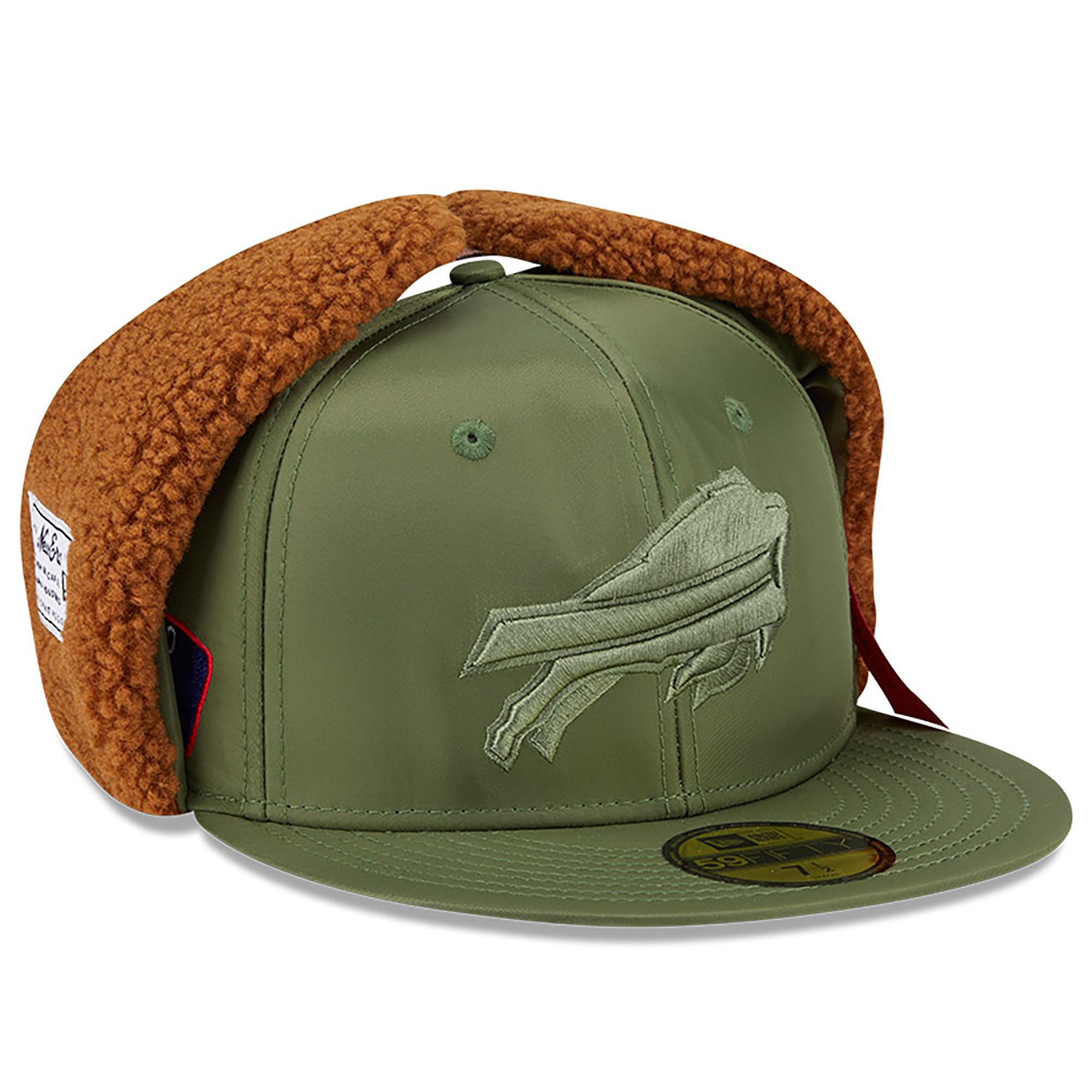Men's New Era x Alpha Industries Olive Buffalo Bills Dog Ears 59FIFTY Fitted Hat