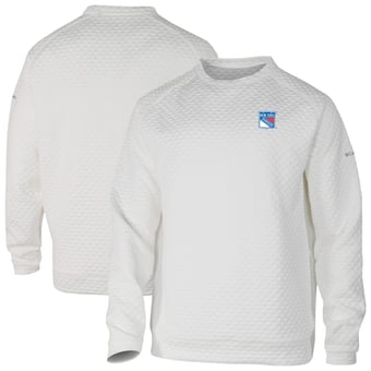 Men's Columbia  White New York Rangers The Finder Sweatshirt