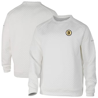 Men's Columbia  White Boston Bruins The Finder Sweatshirt