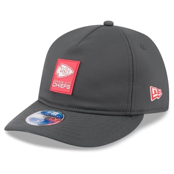 Men's New Era Charcoal Kansas City Chiefs 2025 Sideline Cold Weather Retro Crown 59FIFTY Fitted Hat