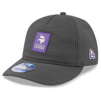 Men's New Era Charcoal Minnesota Vikings 2025 Sideline Cold Weather Retro Crown 59FIFTY Fitted Hat